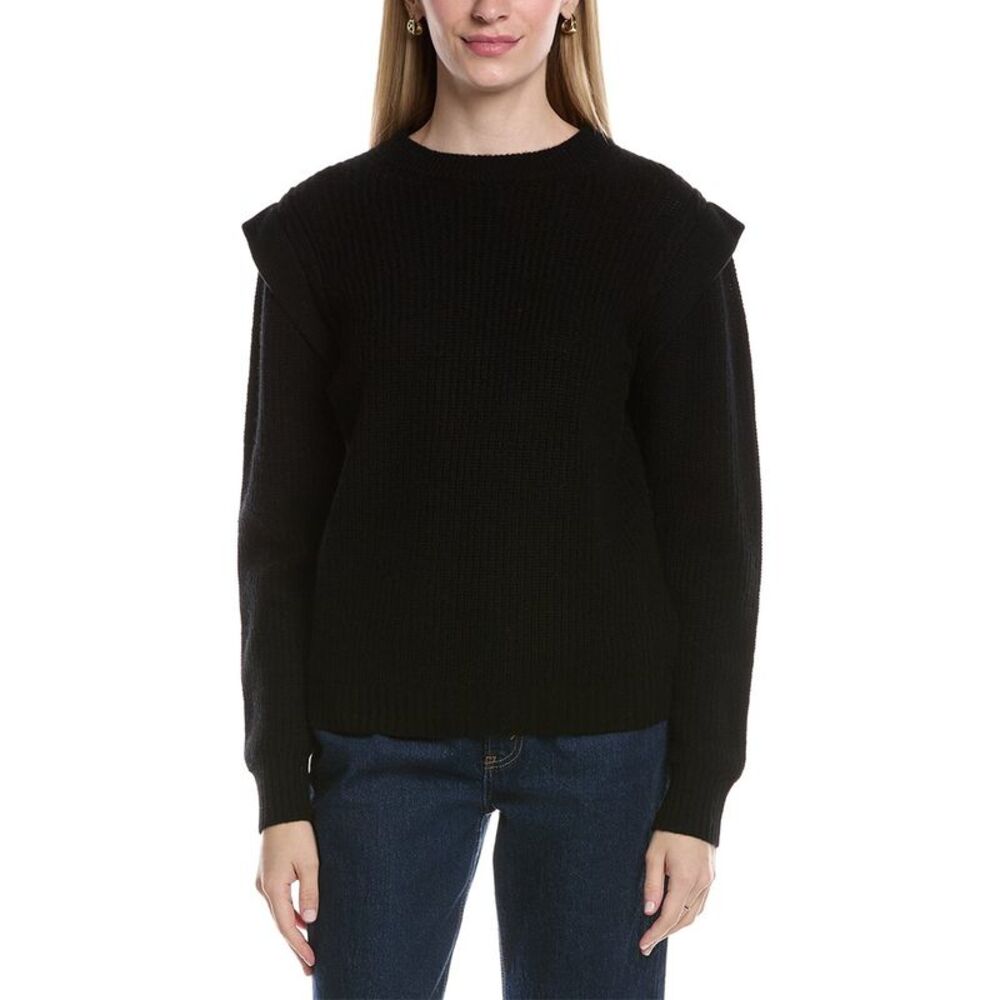 Maison Heritage Womens  Carla Wool & Cashmere-Blend Sweater, Black